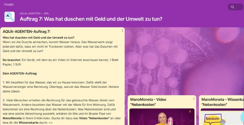 AQUA-AGENTEN Padlet Auftrag 7